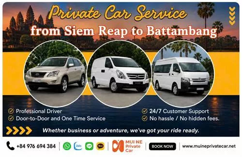 Siem Reap to Battambang Private Taxi